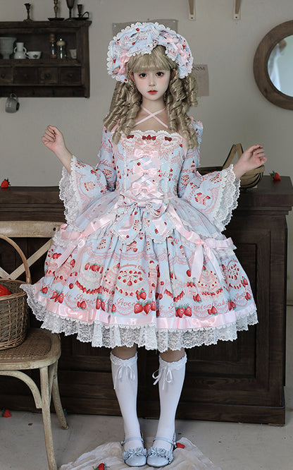 [Pre-order Deadline: July 8] Strawberry Doll Ribbon Dress