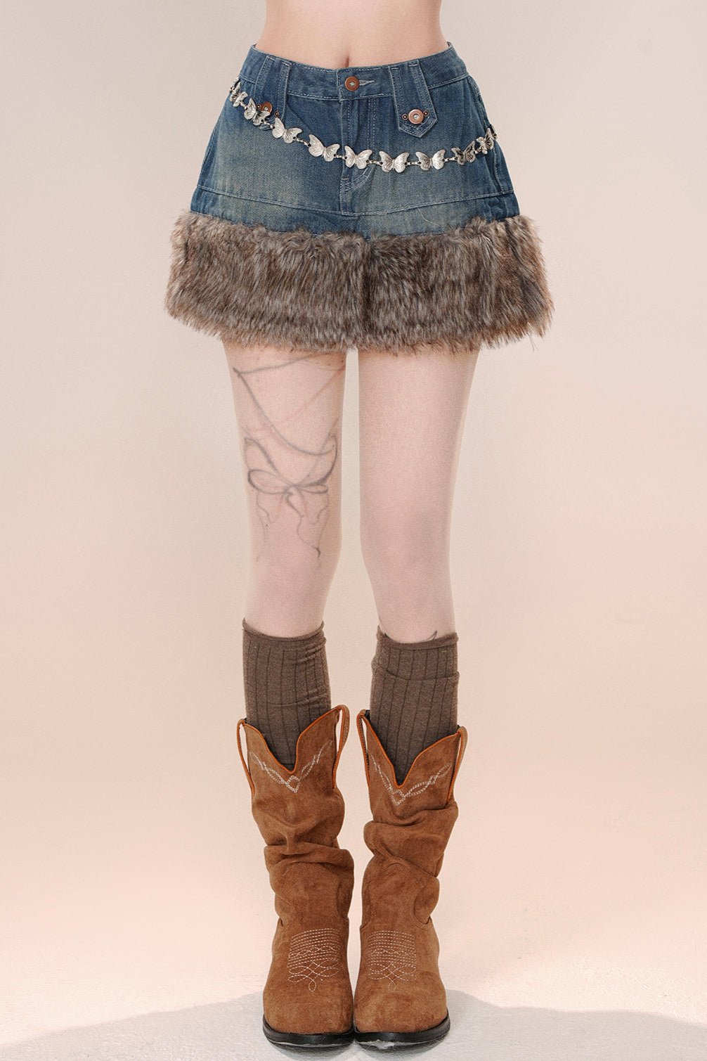 Sprice denim A line short skirt