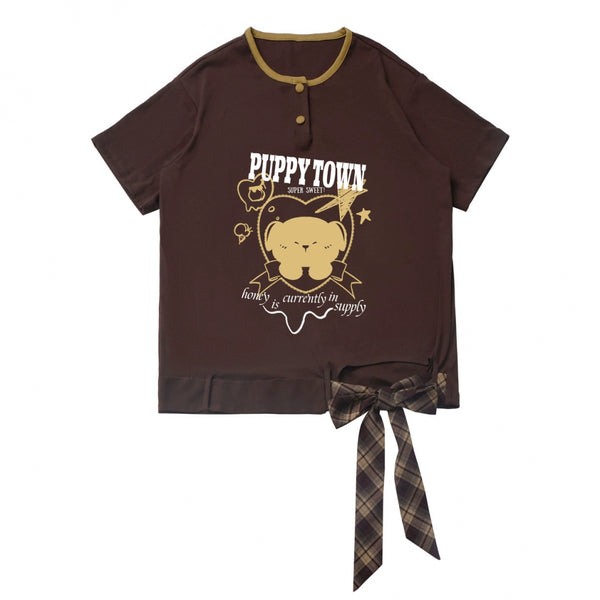 Butter Cocoa Brown Subculture Plaid Set