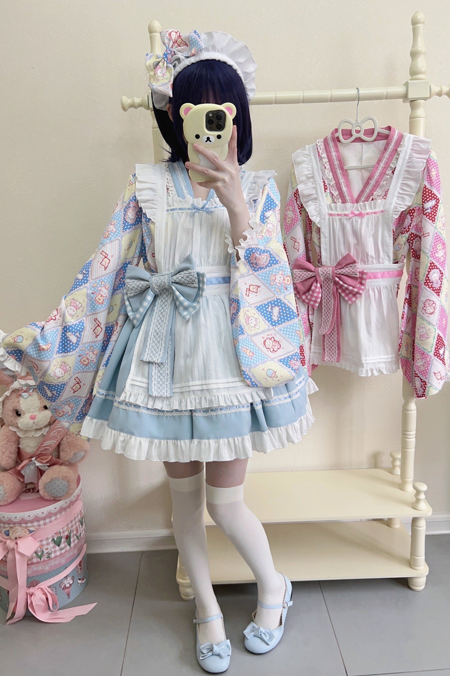 Retro Maid Cafe Japanese Lolita Set