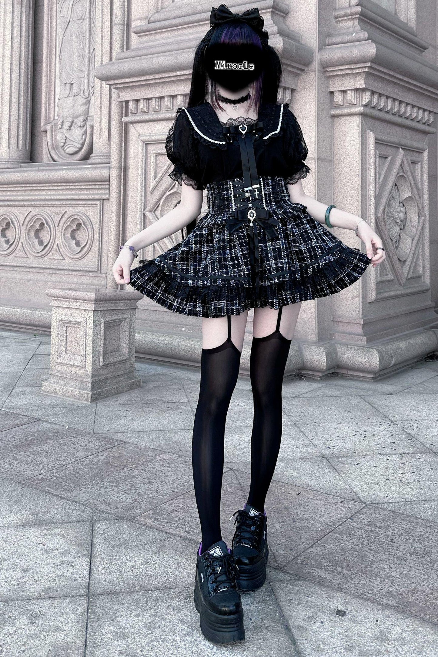[Pre-Order] Lace Sailor Collar Jirai Kei Blouse