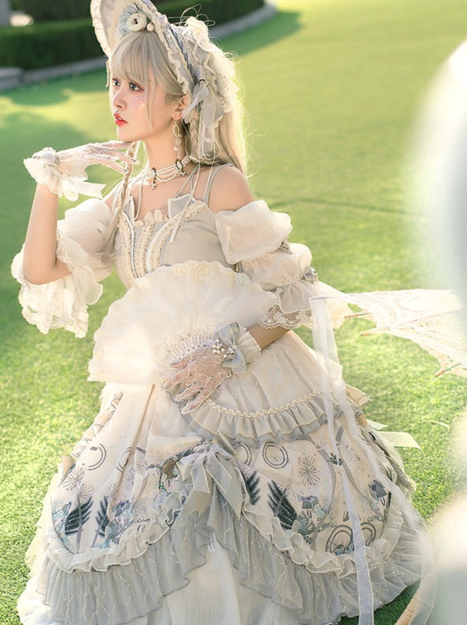 Wedding Rose Girl Retro Tea Party Lolita