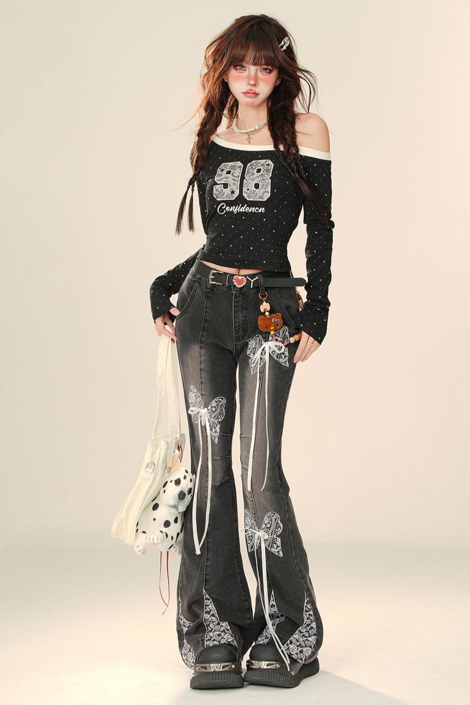 Thin Boot Cut Slouchy Flare Pants