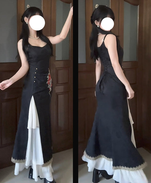 Snake Bone Camelia Nation China Top + Dress