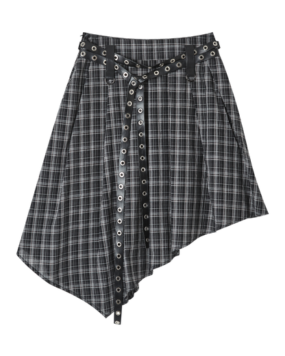 ゴシックプチェックアシメスカート