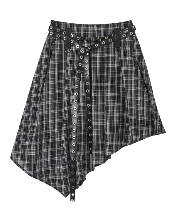 ゴシックプチェックアシメスカート