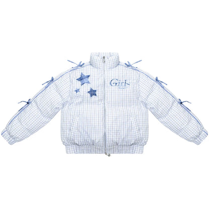Check Star Down Jacket