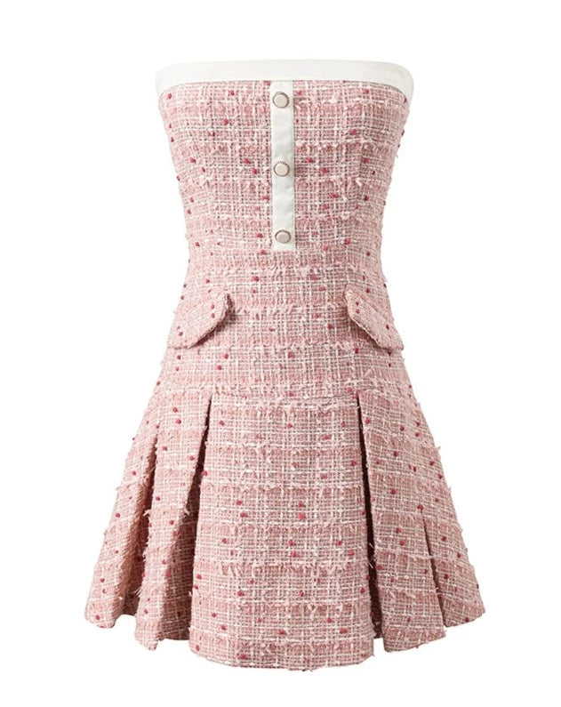 Sweet Tweed Dress + Doll Collar Tweed Jacket