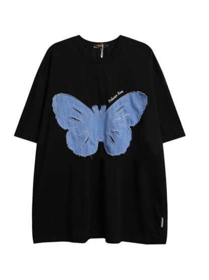 Butterfly Wappen Design Over T -shirt