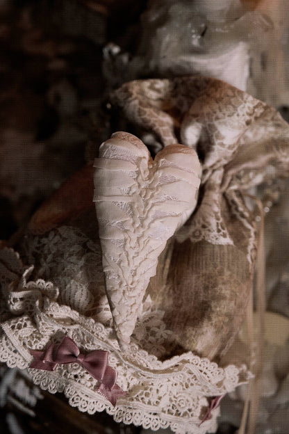 Blood supply original ◆ Eros poetry box Love vintage elegant French fabric handbag drawstring pocket bag