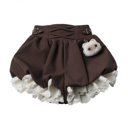 フードトップス+シャツ+スカート+レッグウォーマー+ベスト