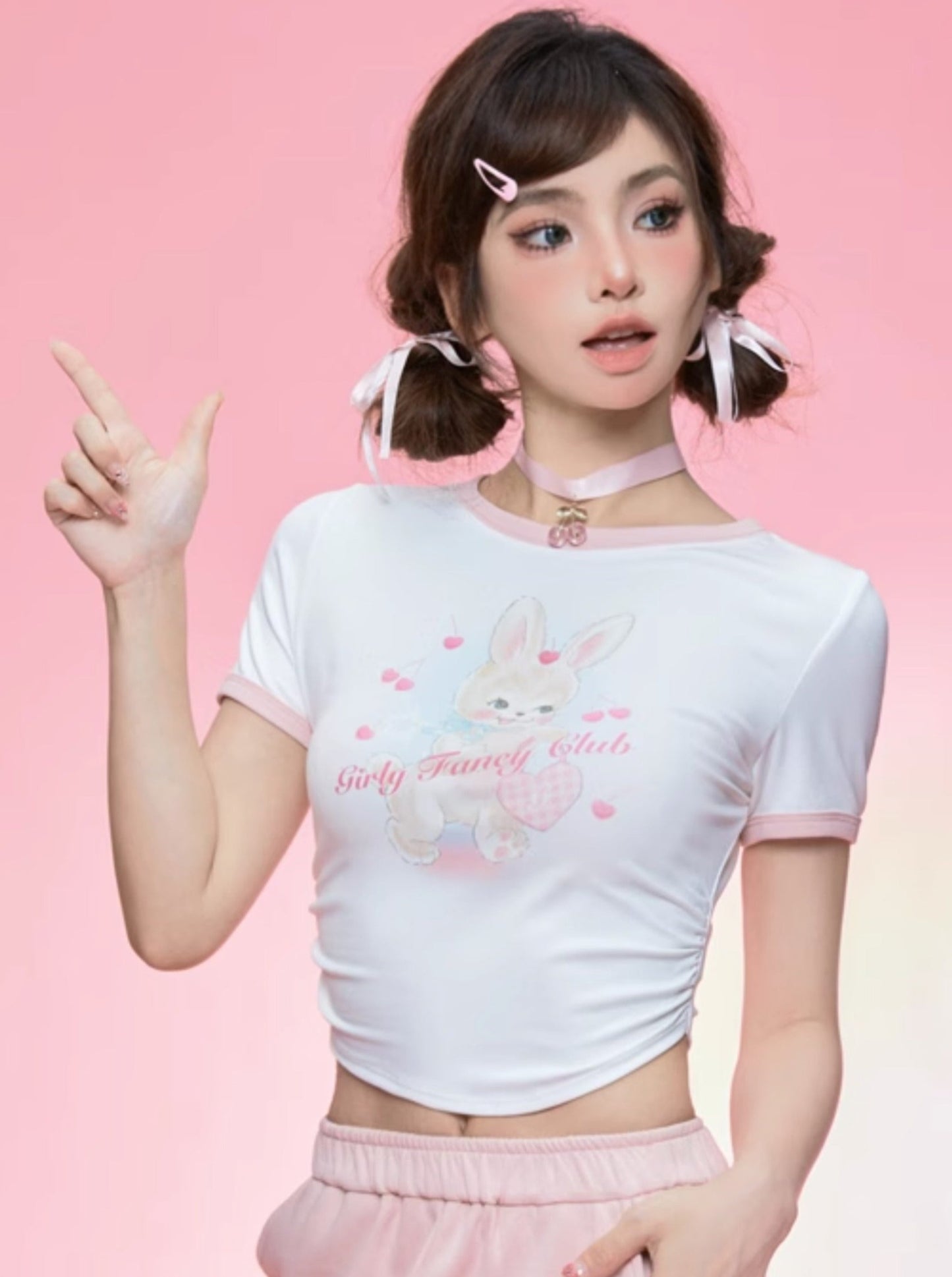 Soft Cute Bunny Series Slim T-Shirt