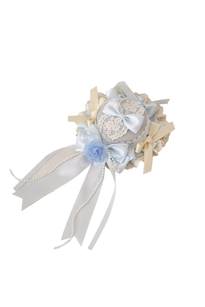 Ice Blue Frilled Lolita Accessories