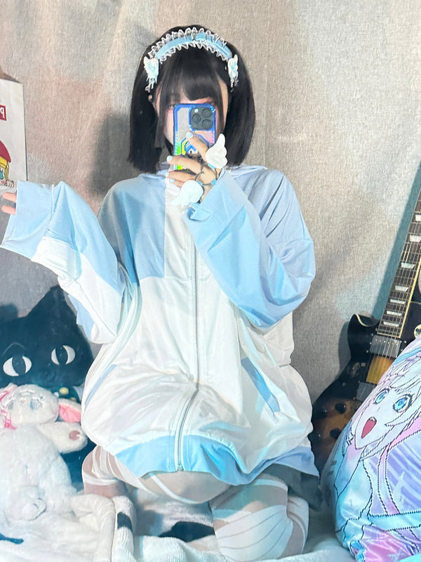 [Angel Neighborhood👼] Aqua over Angel Rescue Jacket