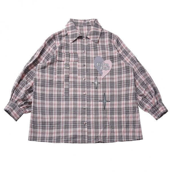 Check Loose Shirt + Tank Top