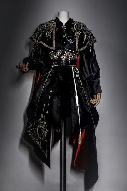【予約商品】ダークファンタジーエンブロイダリーケープ＋シャツ＋コルセットトレーン＋パンツ/スカートコンプリートセット＋フルセット
