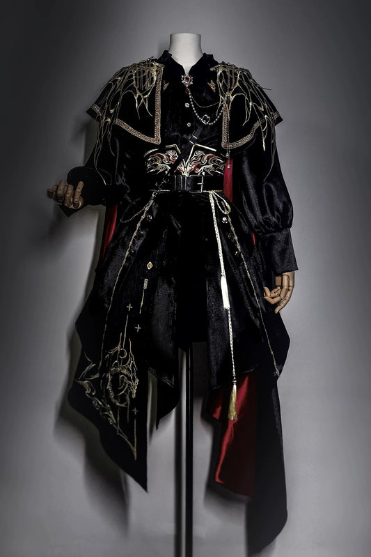 【予約商品】ダークファンタジーエンブロイダリーケープ＋シャツ＋コルセットトレーン＋パンツ/スカートコンプリートセット＋フルセット