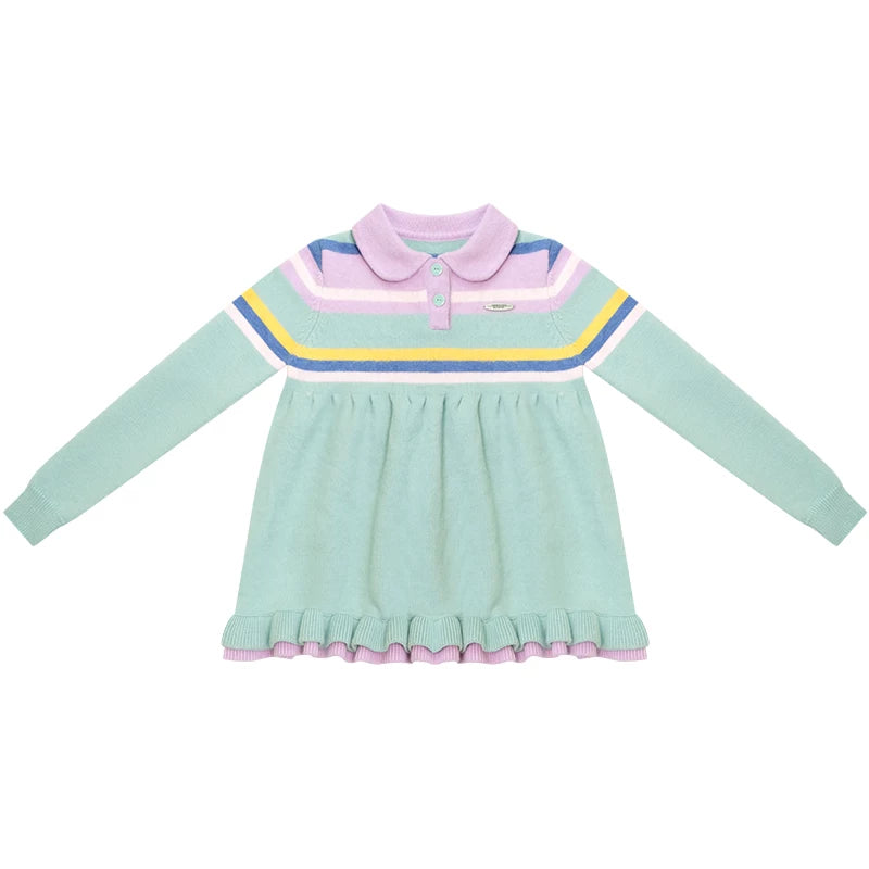 Contrast Striped Knit Sweater