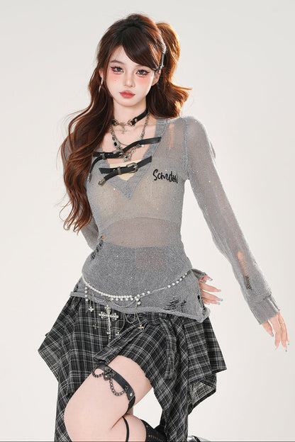 Sheer Sunblock Smock Y2K Top