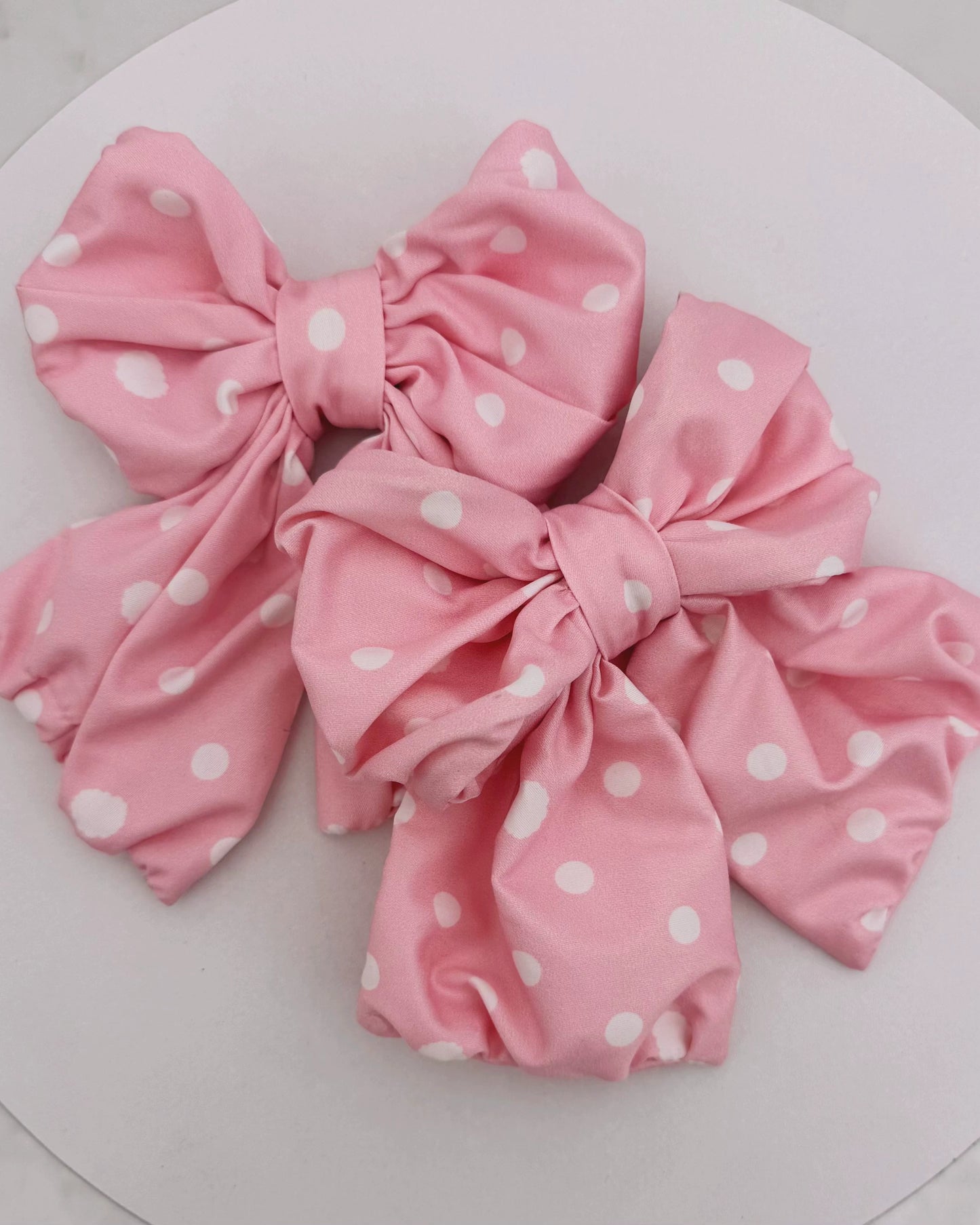 Retro-Lolita-Punkte-Haube + Band + Haarreif