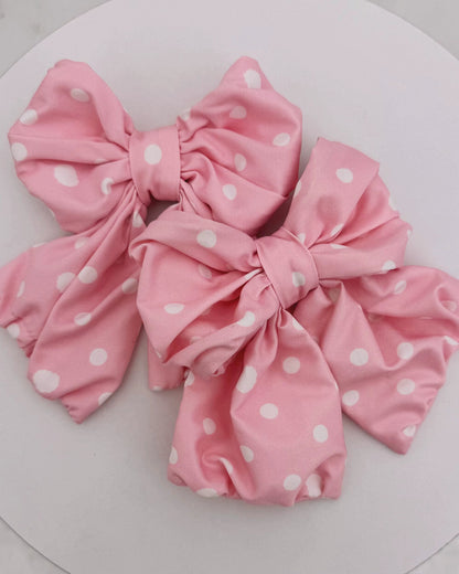 Retro-Lolita-Punkte-Haube + Band + Haarreif