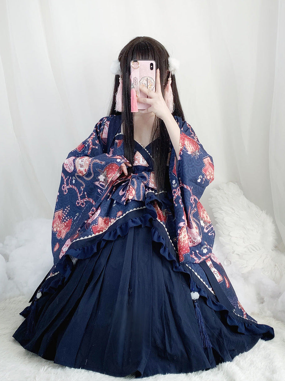 日本洛丽塔草莓风情连衣裙