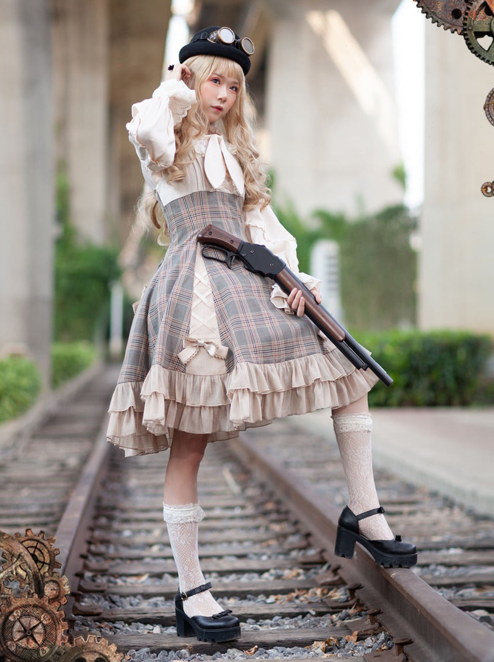 Infanta Retro Lolita Camisole Dress + Hairband