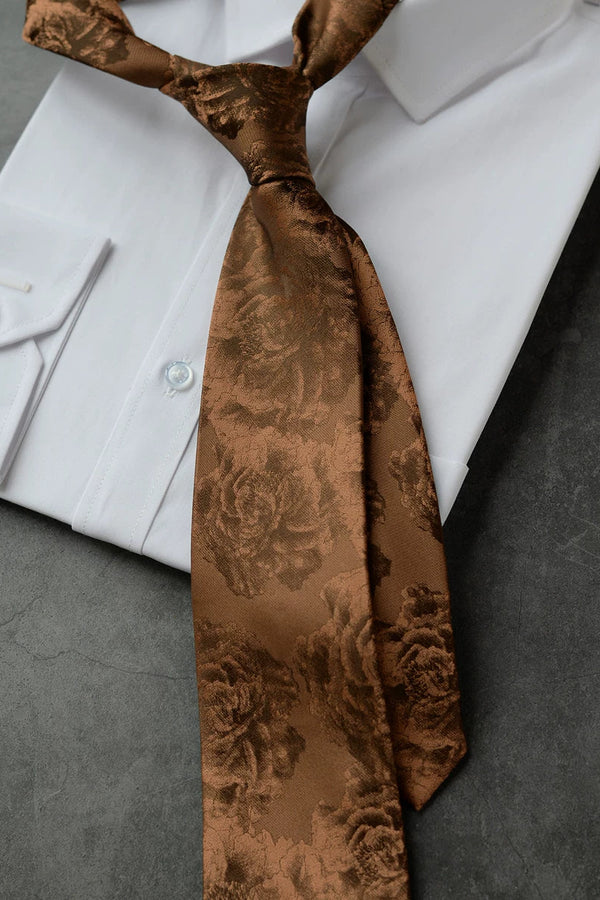 モードフローラルネクタイ