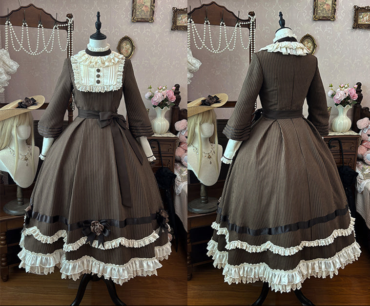 【12月23日予約締切】トワイライトレインフリルカラーロマンティックローズドレス