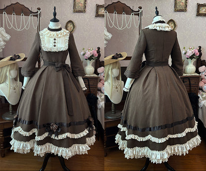 【12月23日予約締切】トワイライトレインフリルカラーロマンティックローズドレス