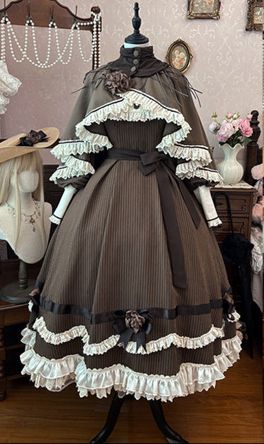 【12月23日予約締切】トワイライトレインフリルカラーロマンティックローズドレス