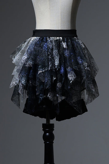 [Deadline for reservations: December 10] Bloodstained Asymmetrical Tulle Skirt Pants + Leg Rings