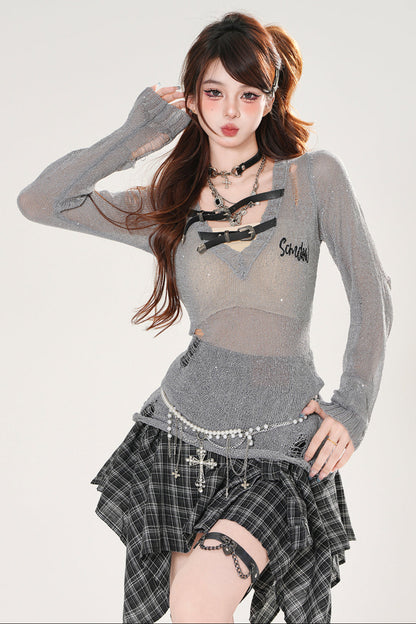 Sheer Sunblock Smock Y2K Top