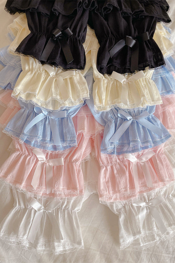 キュートフリルティアードスカートパンツ