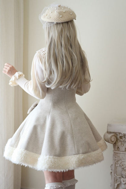 [Reservation deadline on October 21] Winter Wool Sherral Fart Lim Cape Dress suit