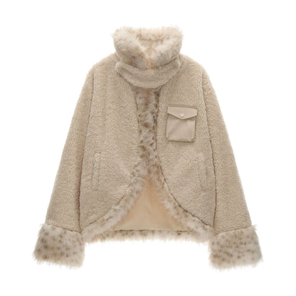 バットウィングスリーブウールコート