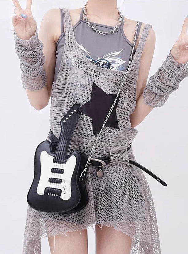 Cool mesh sheer star hem long vest + arm covers