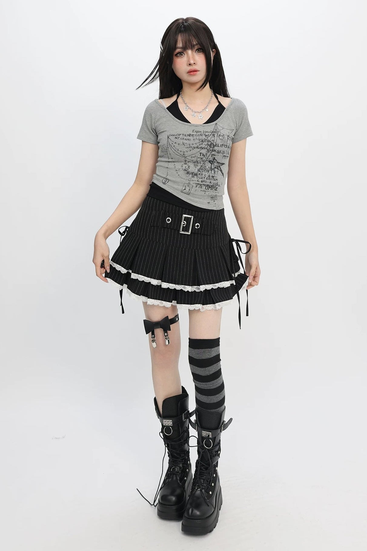 スタープリントY2Kトップス