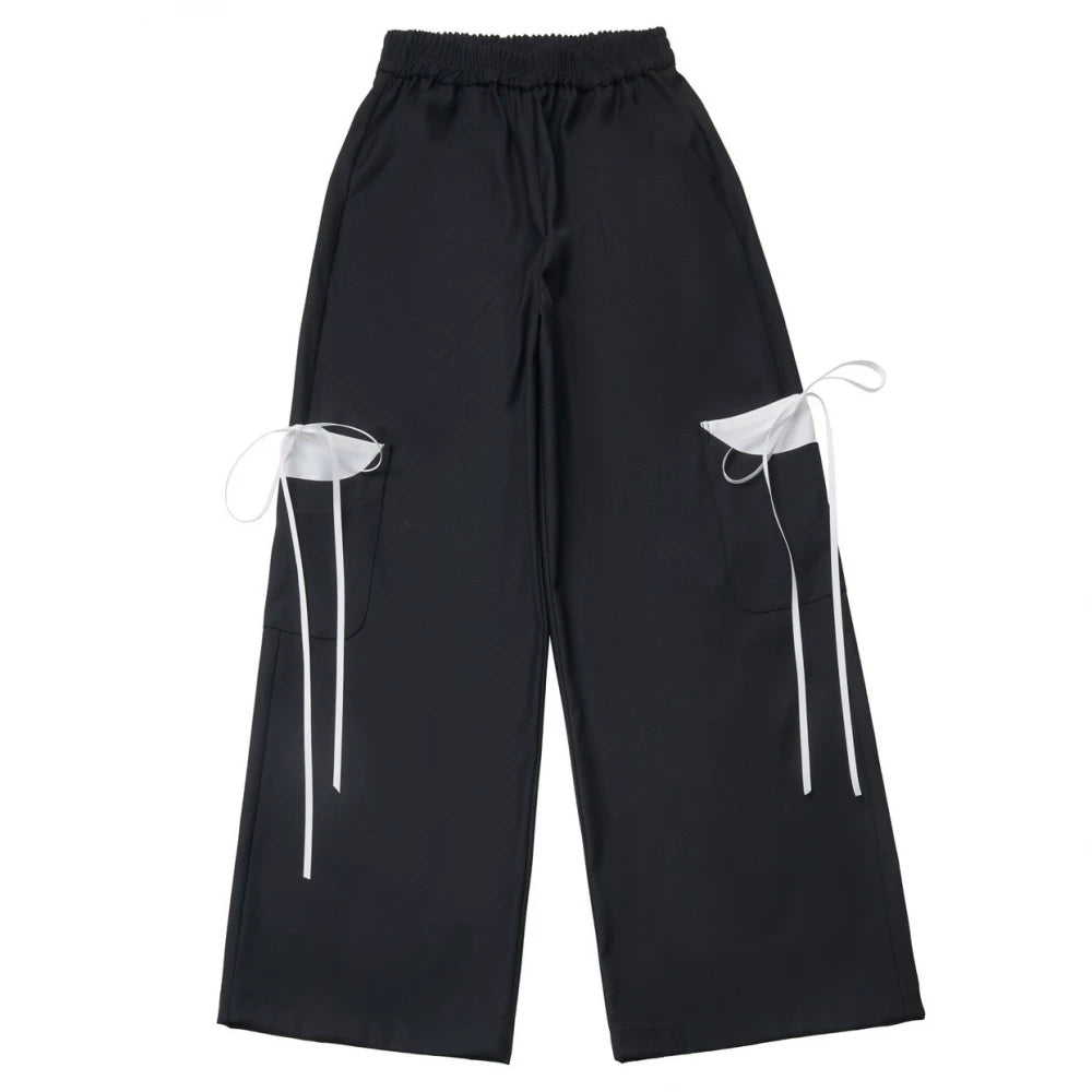 라펠 체크 칼라 탑 + 스커트 + 바지 + 레그 워머