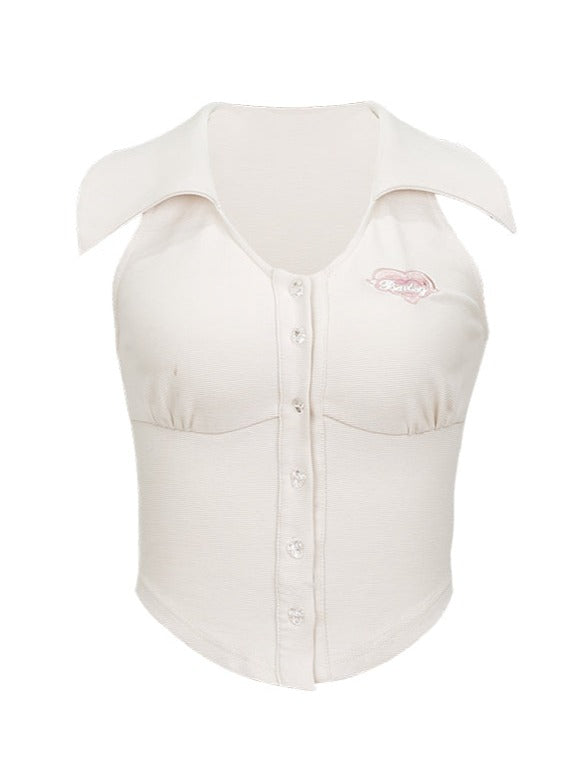 High School Sweet Cardigan + Sleeveless Top + Skirt