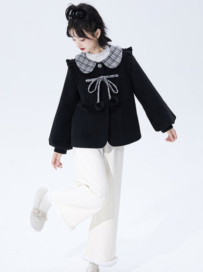 Doll Color Ribbon Coat