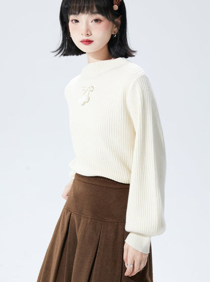 Sweet Ribbon Knit Sweater