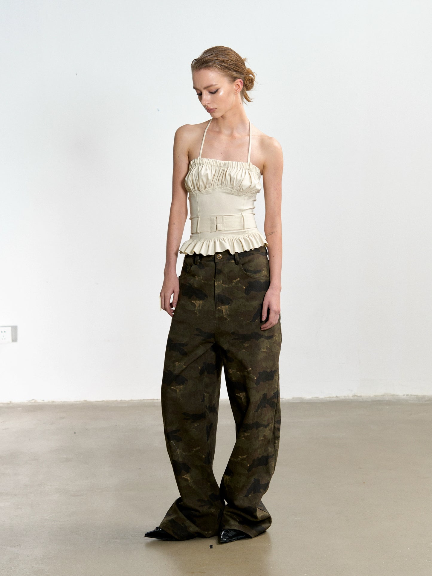 Razorr Original Vintage Camouflage Wide Leg Jeans
