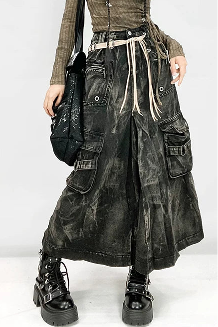 タイダイマキシモードスカート