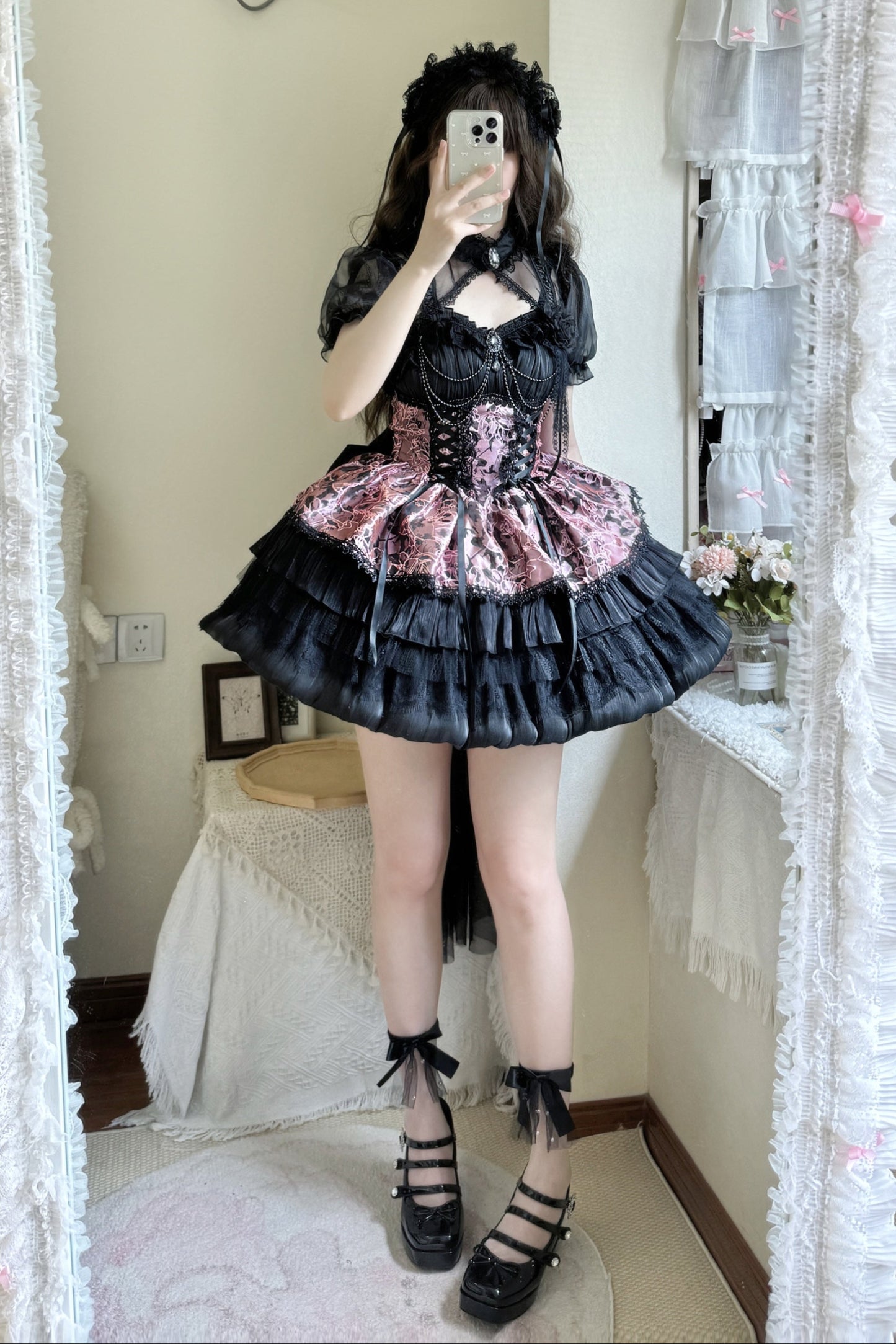 Vestido Lolita con Peto de la Serie Oscura