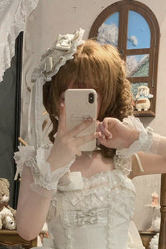 Tricolor dark gothic ribbon dress + accessories