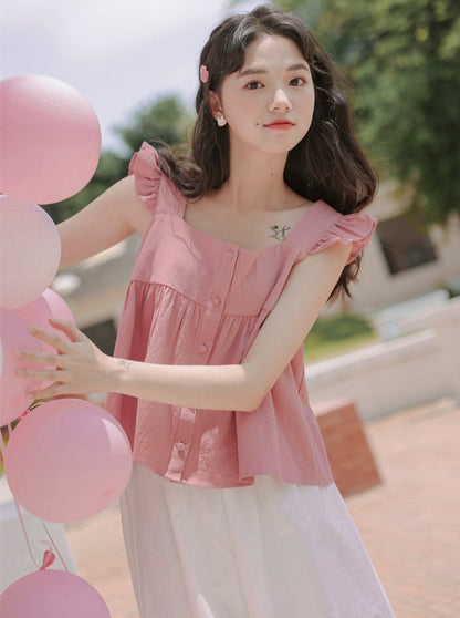 Loose Slim Casual Suspender Flying Sleeveless