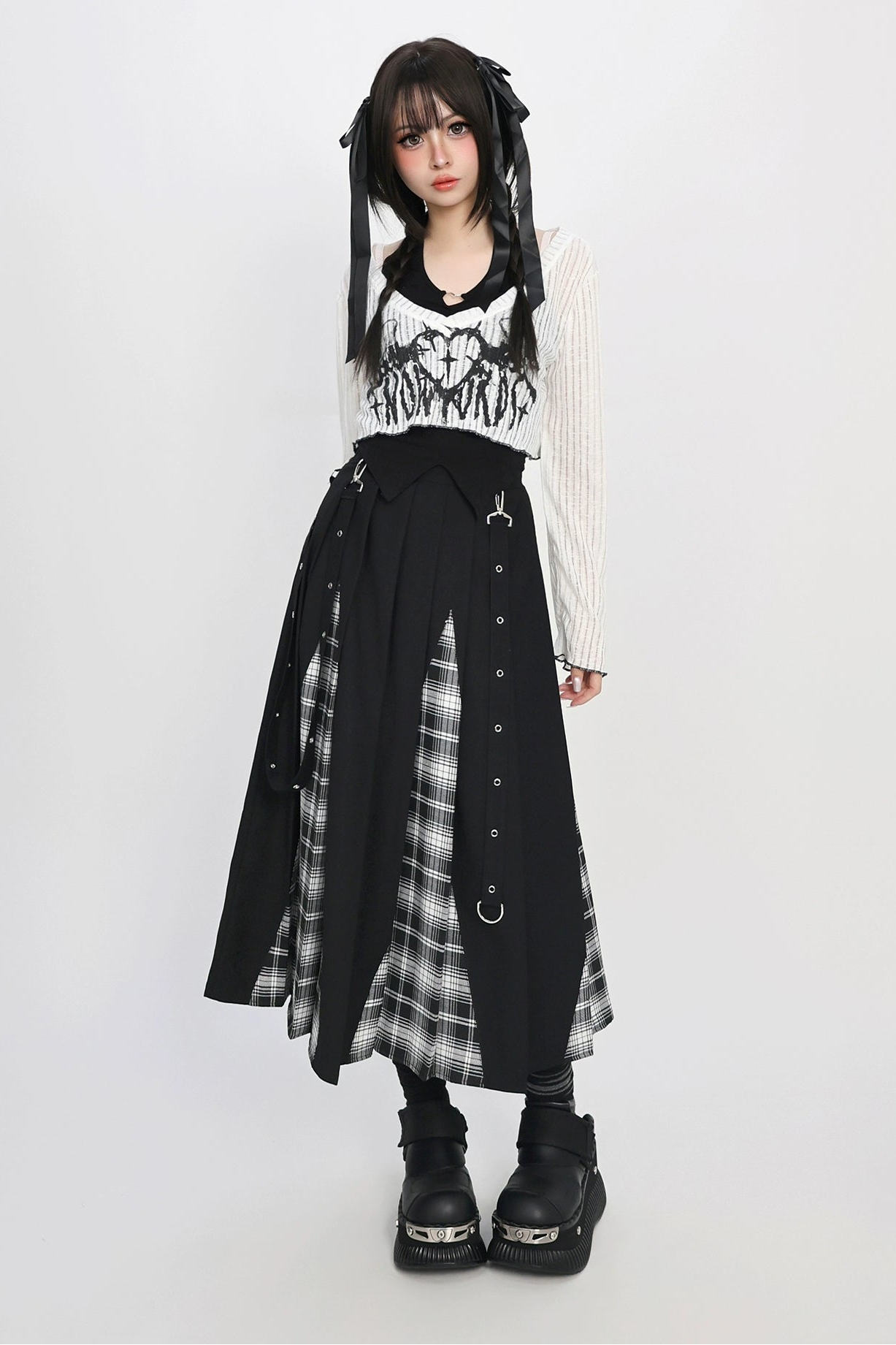 トリックフィールドクールチェックスカート