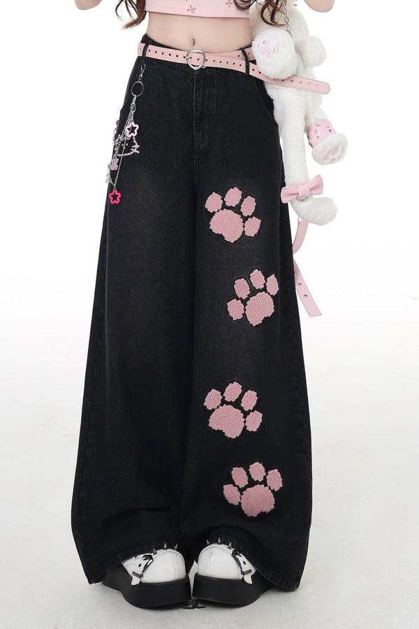 Sweet High Waist Straight Jeans