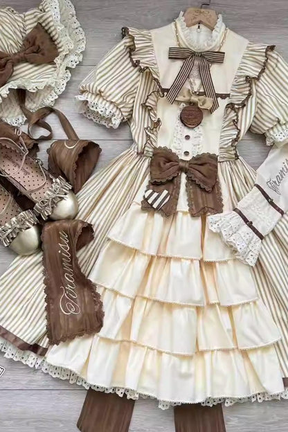 Twilight Town Chocolate Lolita Dress